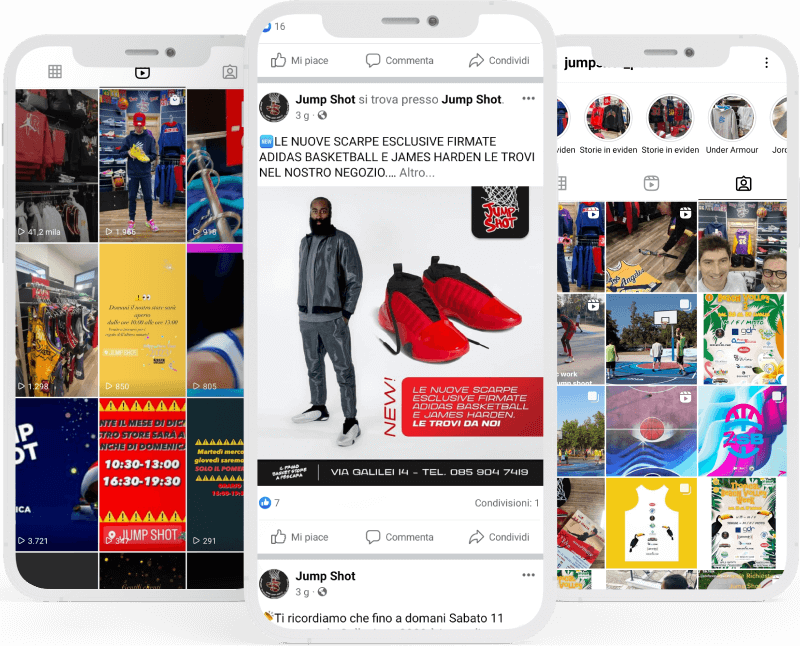 Gestione social media - jump shoot