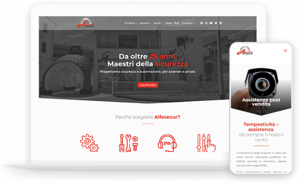 Web Design progetto Alfasecur