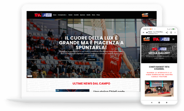 Web Design Chieti Basket 1974