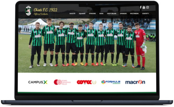 Web Design Chieti FC 1922