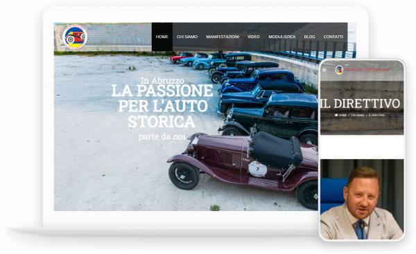 Web design Old Motors Club D'Abruzzo